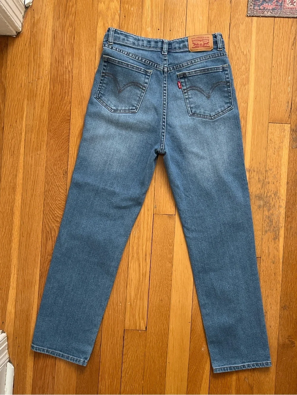 Levi’s Ribcage Ankle Straight Big Girls Denim Jeans Medium Wash Size 12